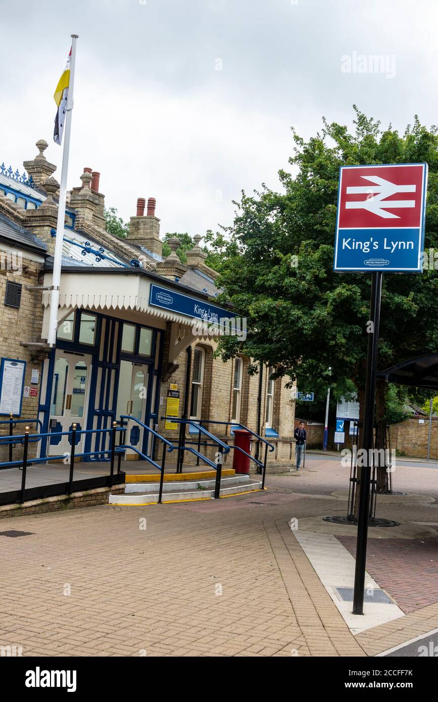King's Lynn mainline railway station in King's Lynn, Norfolk, Britain