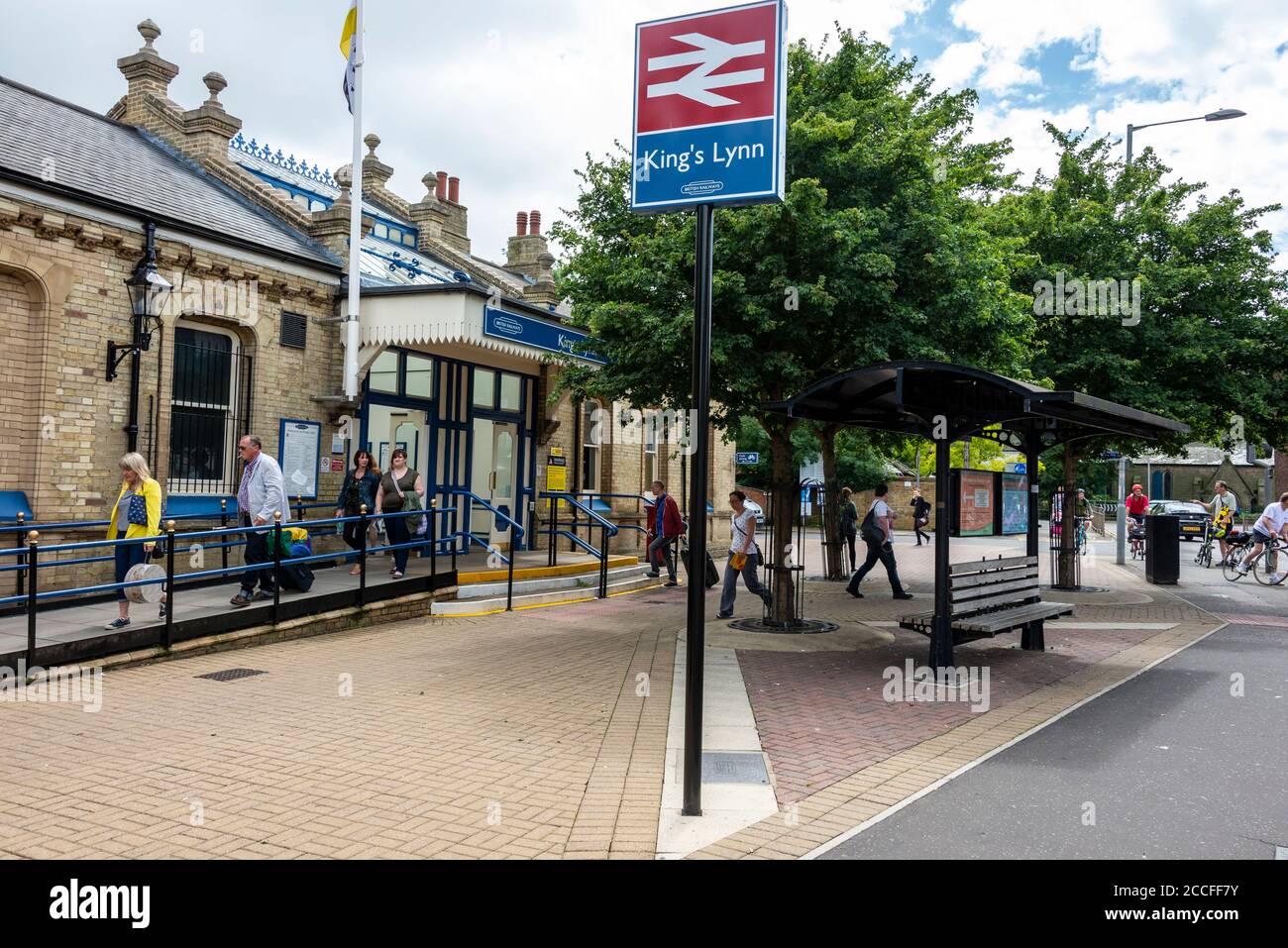 King's Lynn mainline railway station in King's Lynn, Norfolk, Britain ...