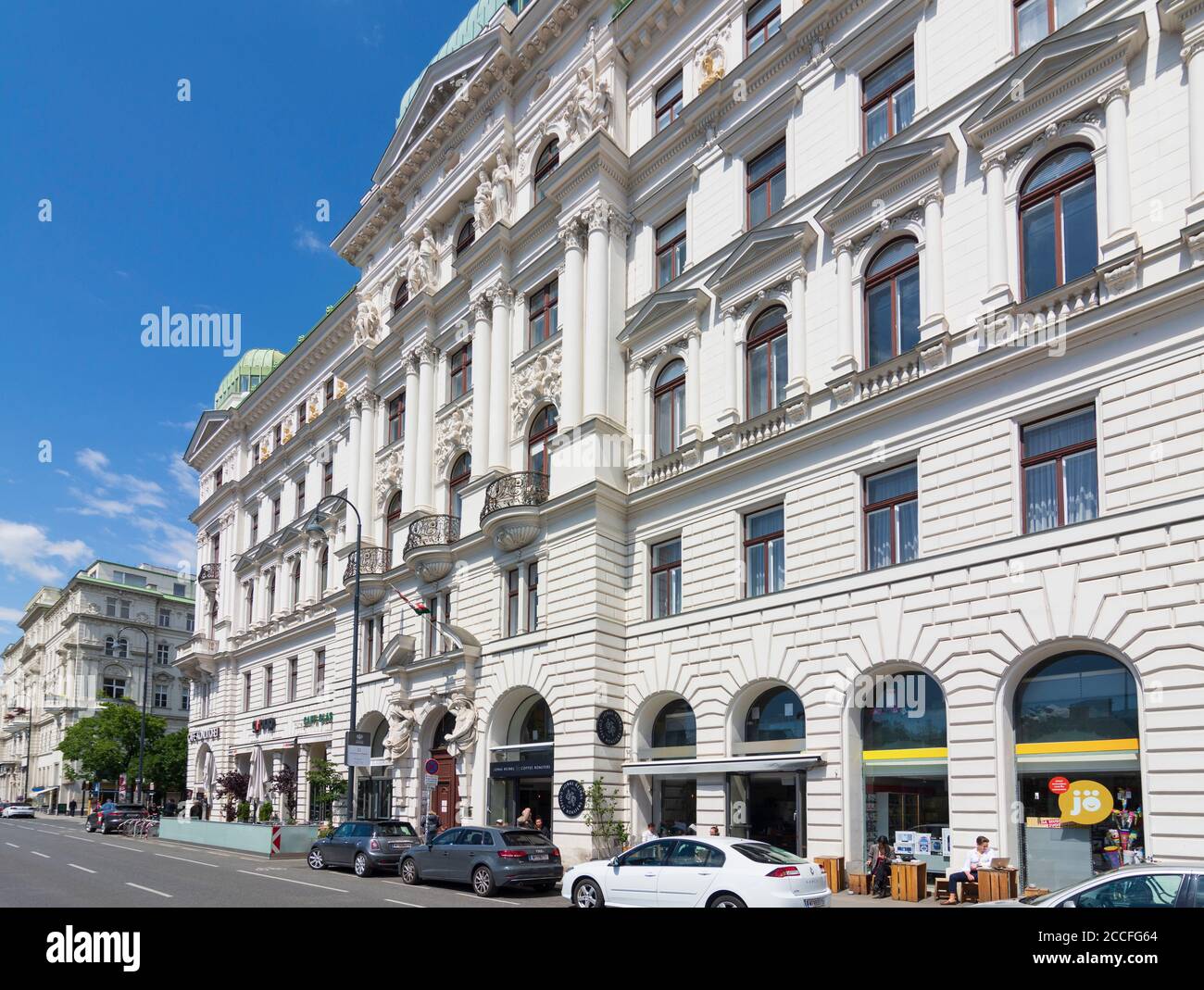 Vienna, house Maria-Theresien-Hof at street Währinger Strasse 2 in 01. Old Town, Wien, Austria Stock Photo