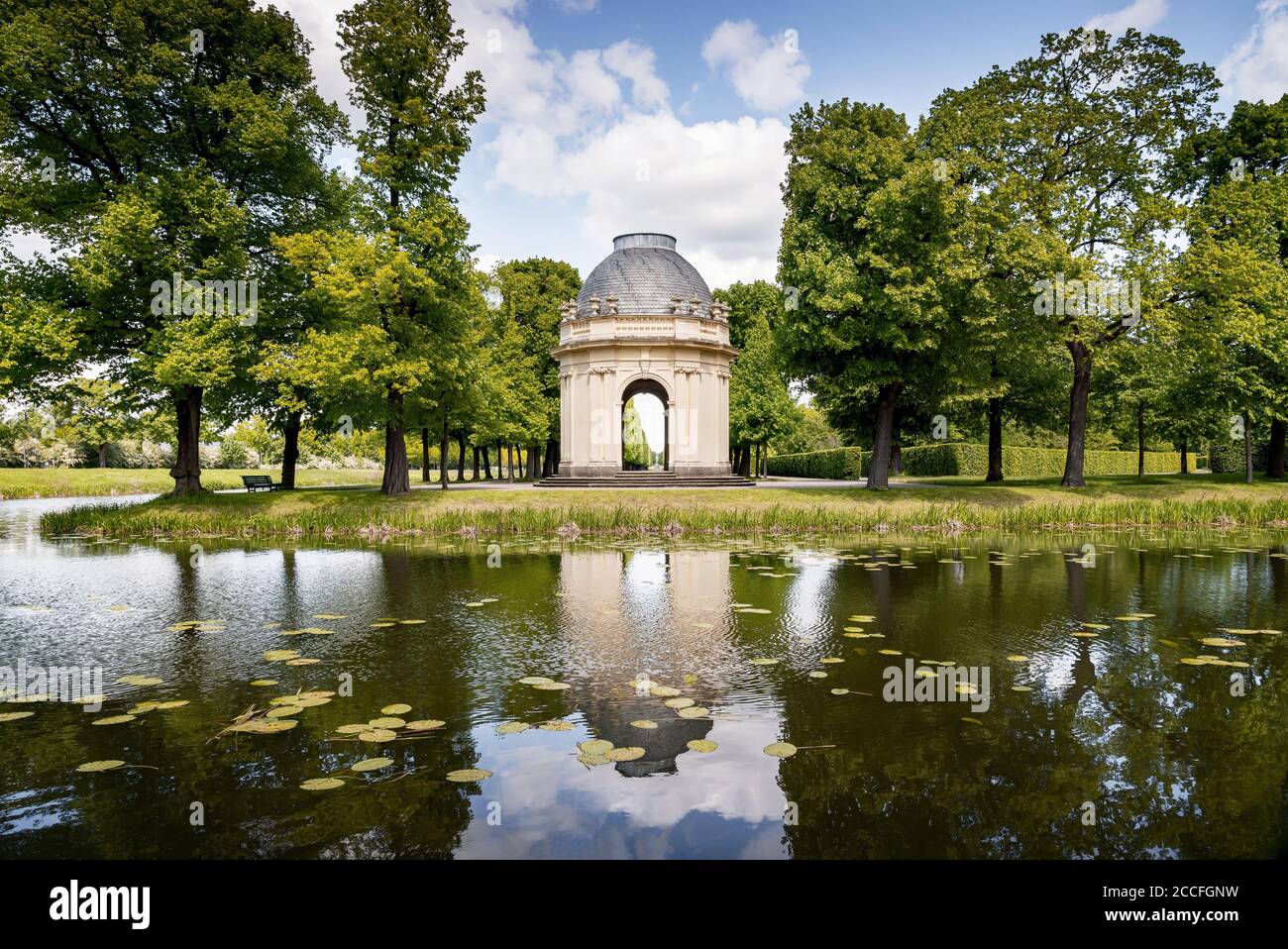 Remy-de-la Fosse Temple at the Graften in the Herrenhausen Gardens Hanover Stock Photo