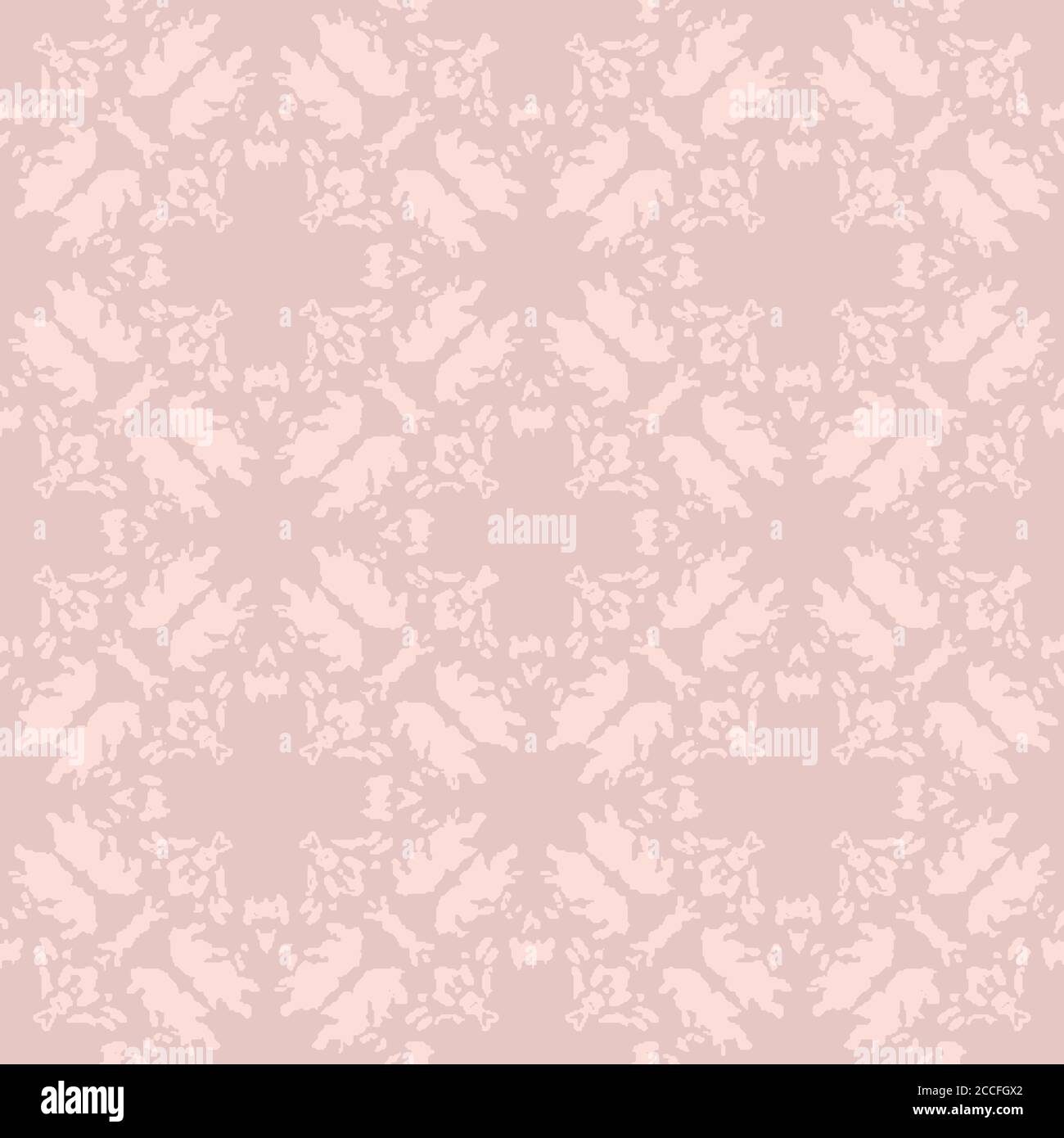 pink distressed quatrefoil seamless vector pattern Stock Vector