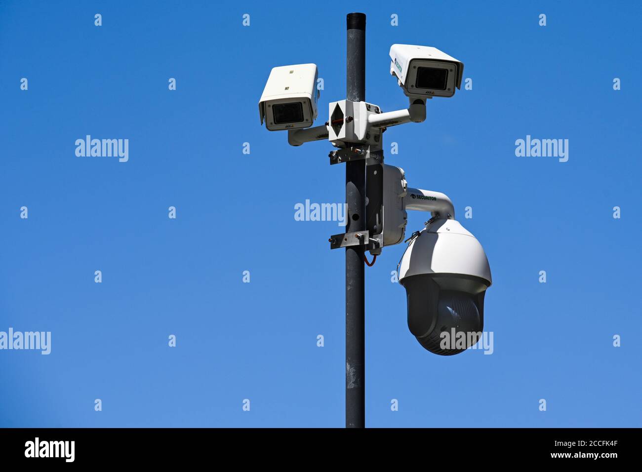Public security camera Stock Photo