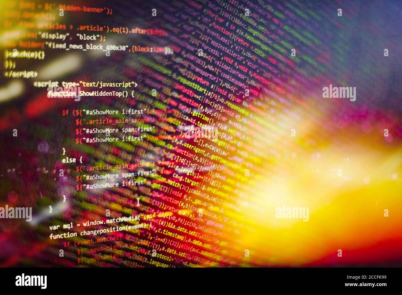 Programming code abstract technology background of software developer ...