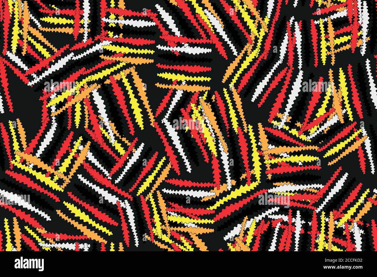 Abstract Worm Seamless Pattern Vector Illustration Background Stock Vector