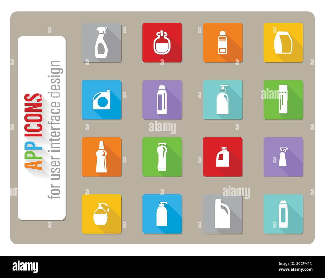 household chemicals icon set Stock Vector Image & Art - Alamy