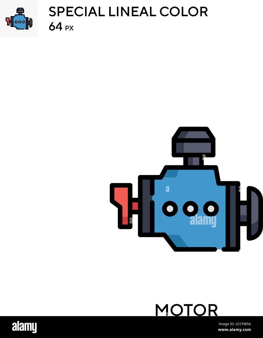 Motor Special lineal color icon. Illustration symbol design template ...