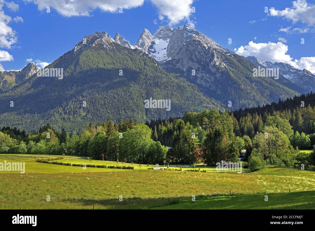 Hochkalter (2607m), Ramsau bei Berchtesgaden, Berchtesgadener Land, Upper Bavaria, Bavaria, Germany Stock Photo