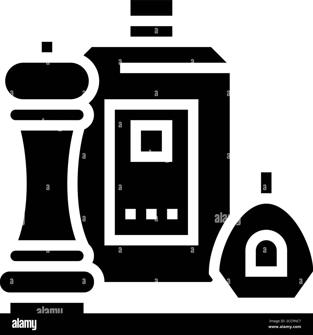 spice pepper, salt and sauce packages glyph icon vector illustration