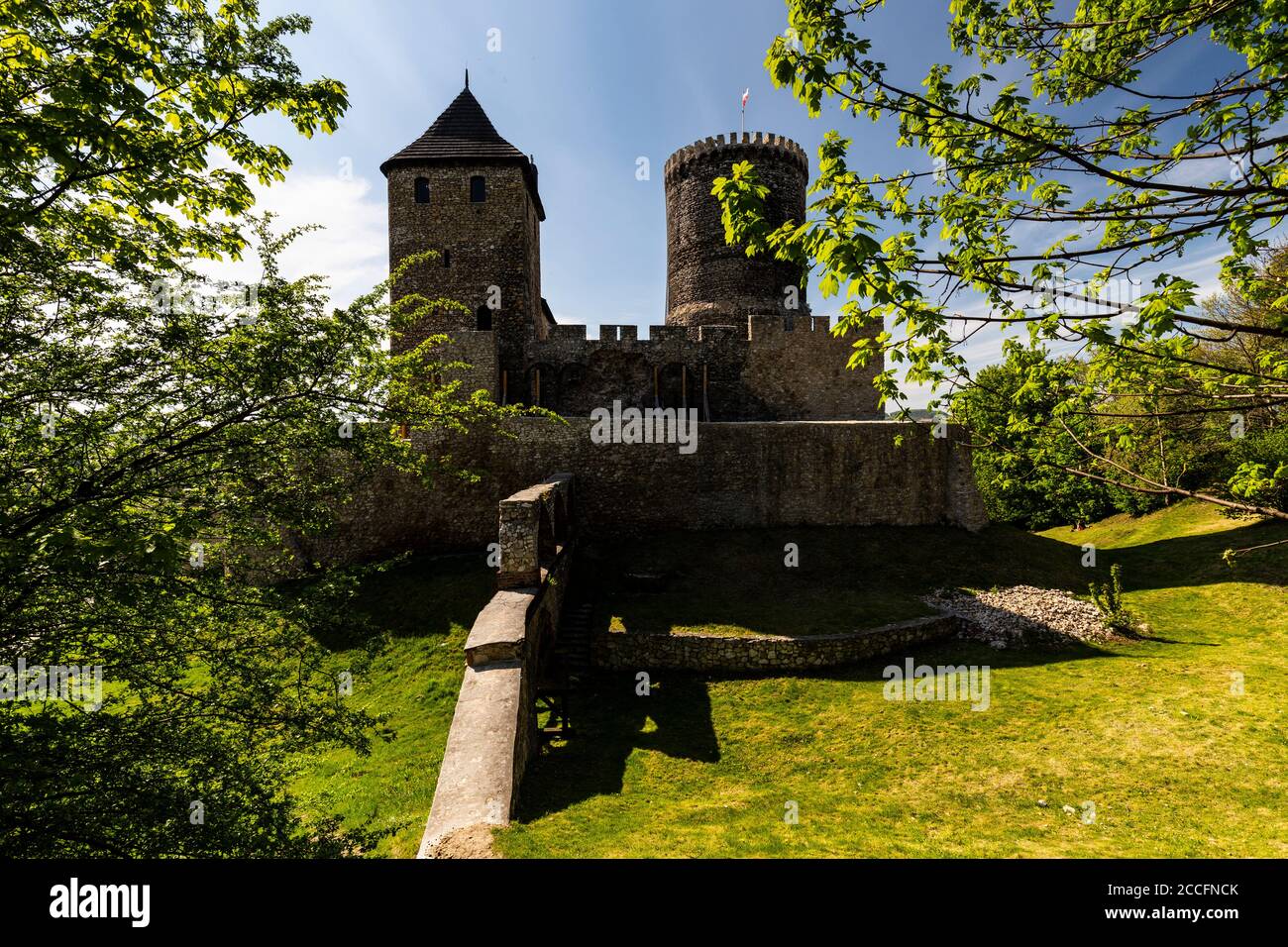 Europe, Poland, Silesian Voivodeship, Bedzin castle / Zamek w Bedzinie Stock Photo