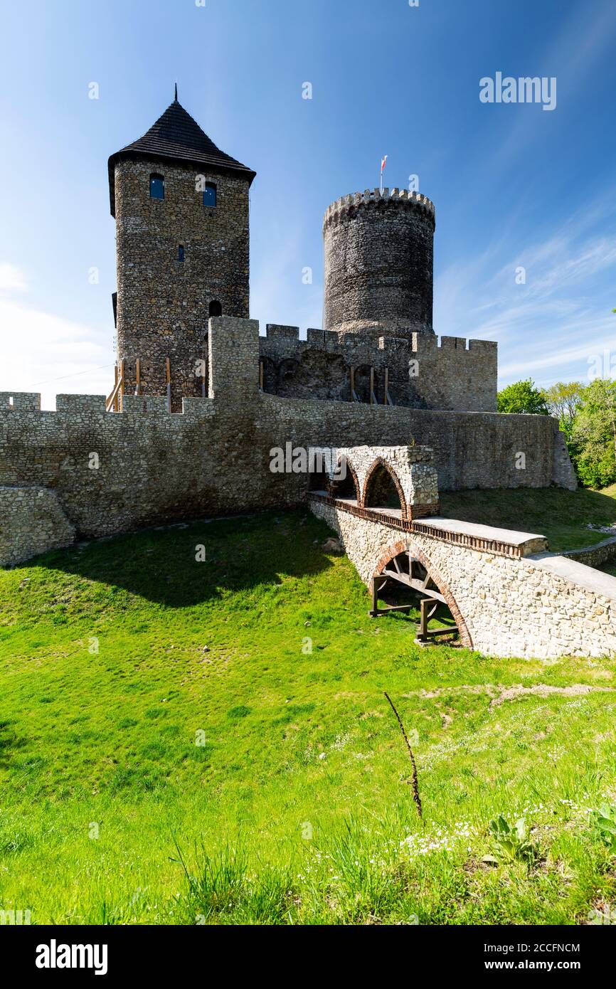 Europe, Poland, Silesian Voivodeship, Bedzin castle / Zamek w Bedzinie Stock Photo