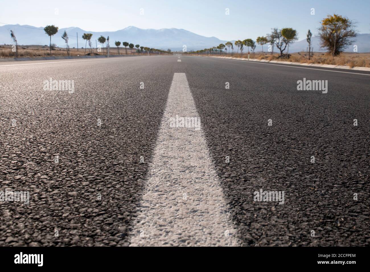Asphalt Road background, Travel Concept Stock Photo