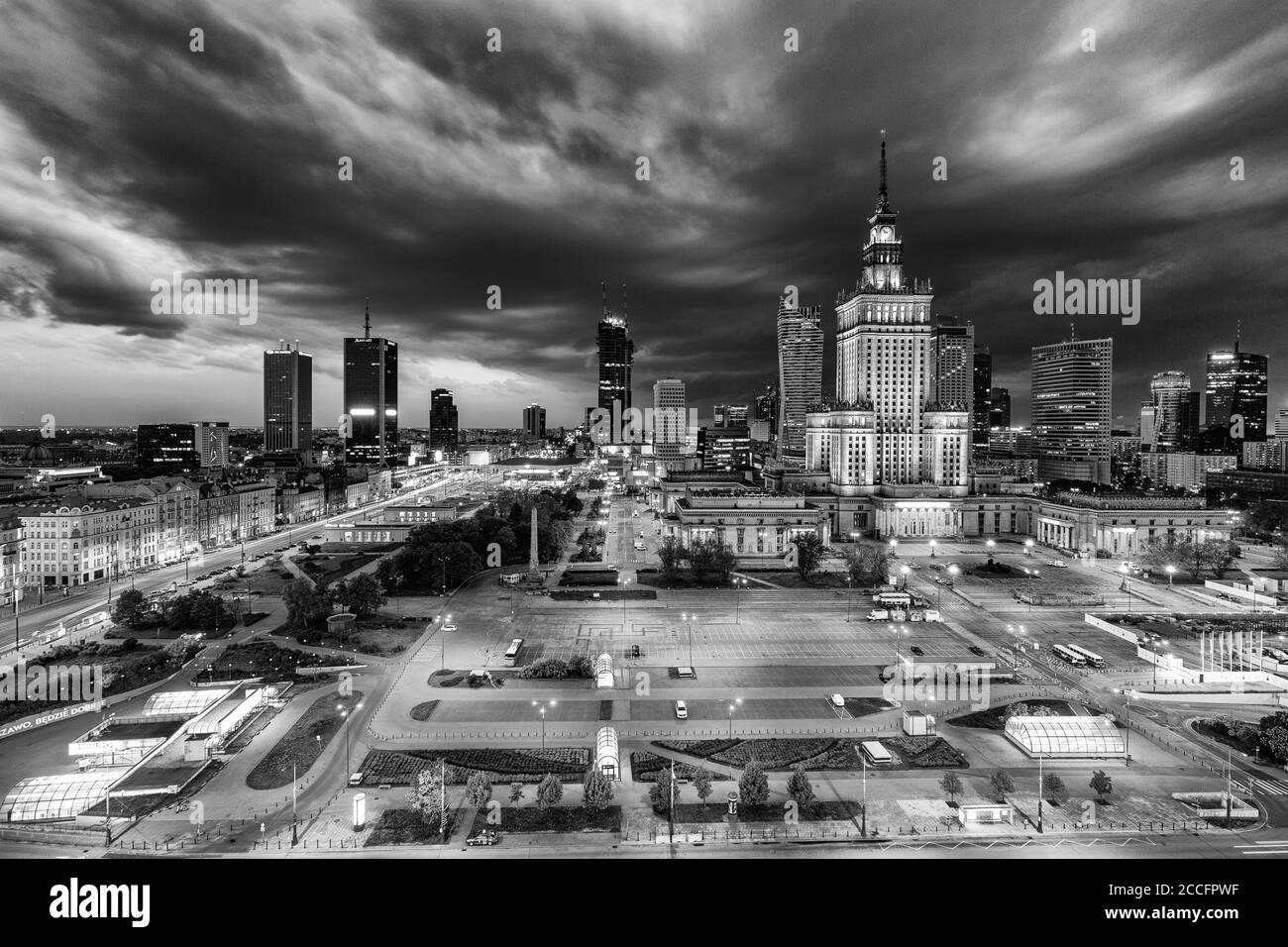 Europa, Poland, Voivodeship Masovian, Warsaw - the capital and largest city of Poland - Palace of Culture and Science Stock Photo