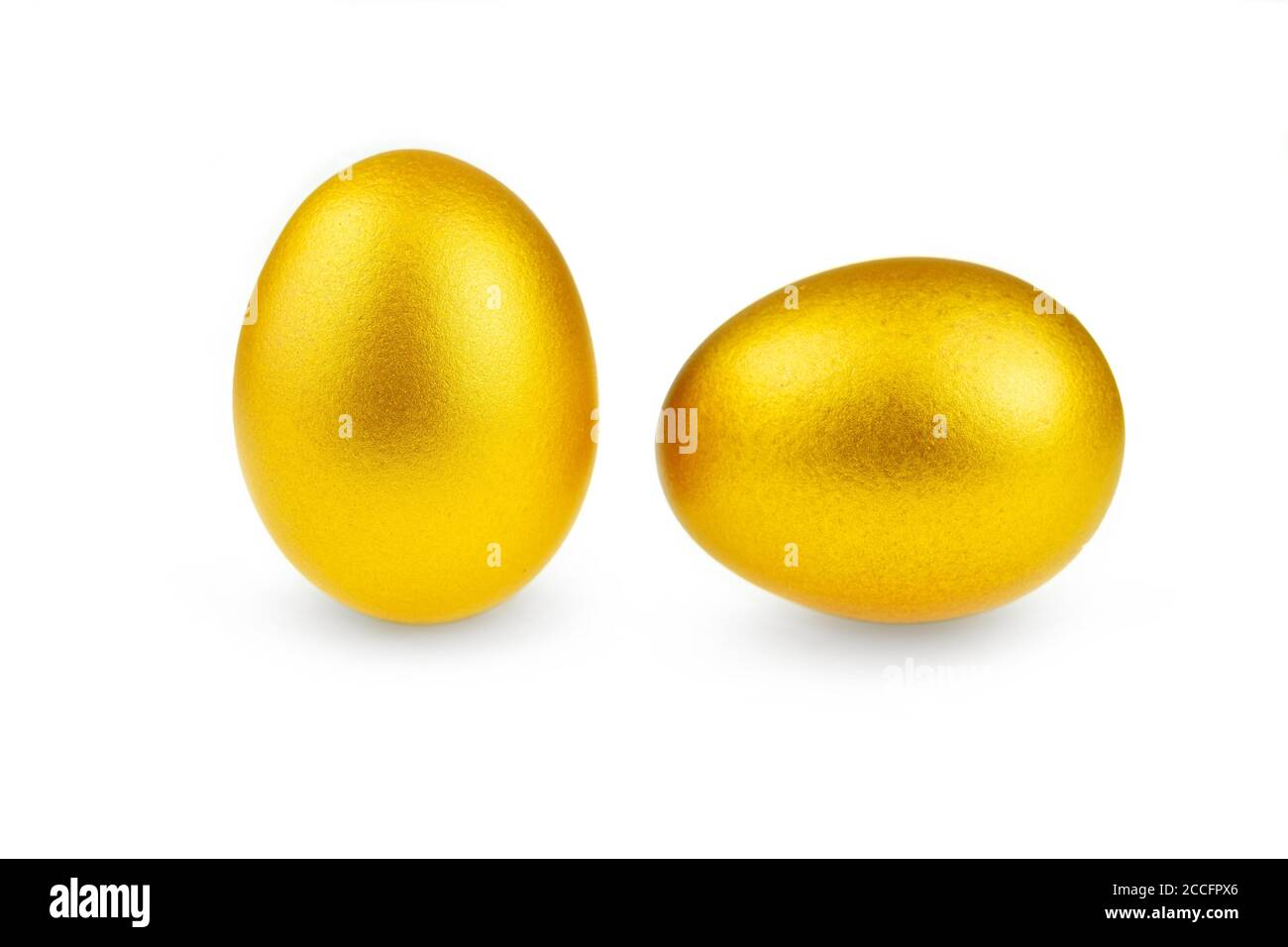Golden egg isolated on at the background Stock Photo