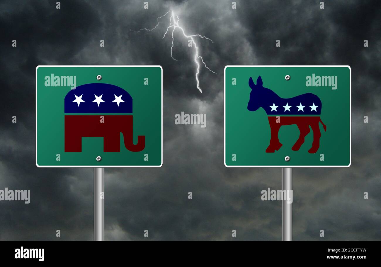 Republican and Democrats Stock Photo
