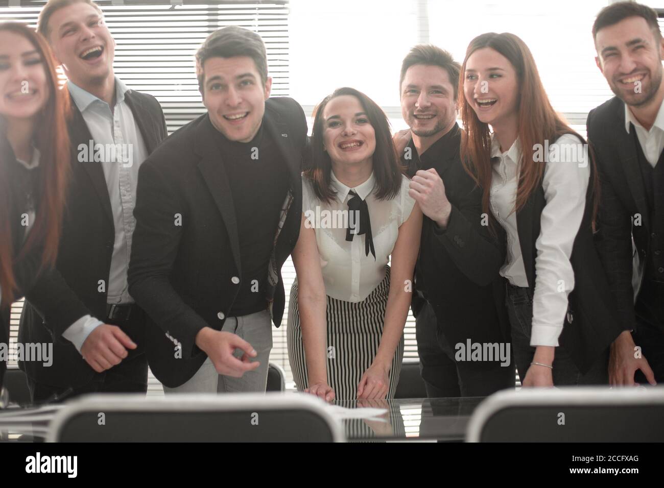 Successful business team at the office Stock Photo - Alamy