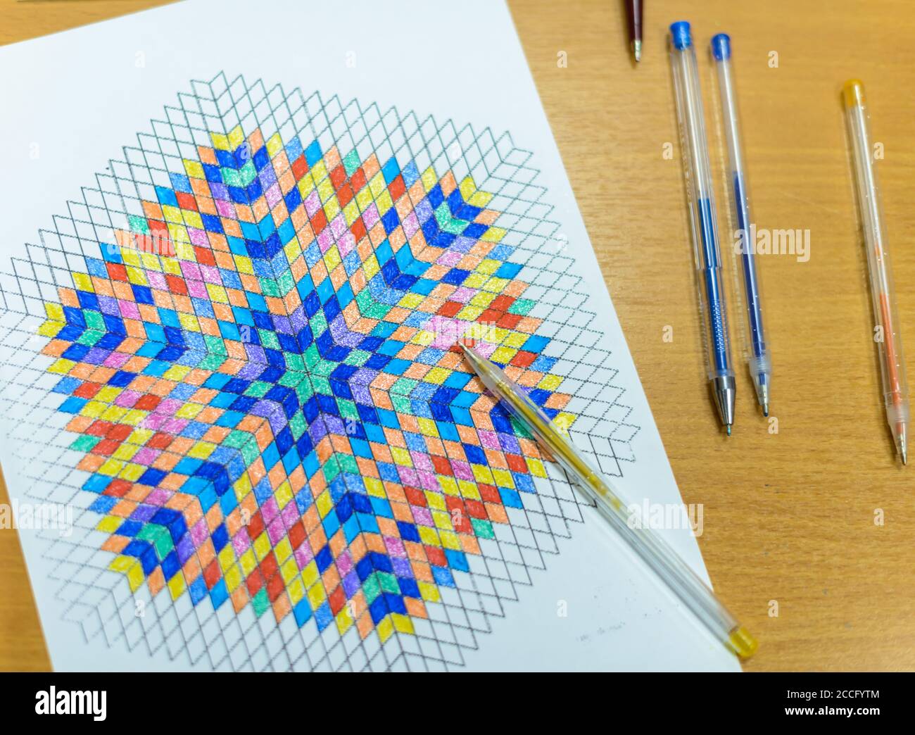 Stress relief coloring hi-res stock photography and images - Alamy