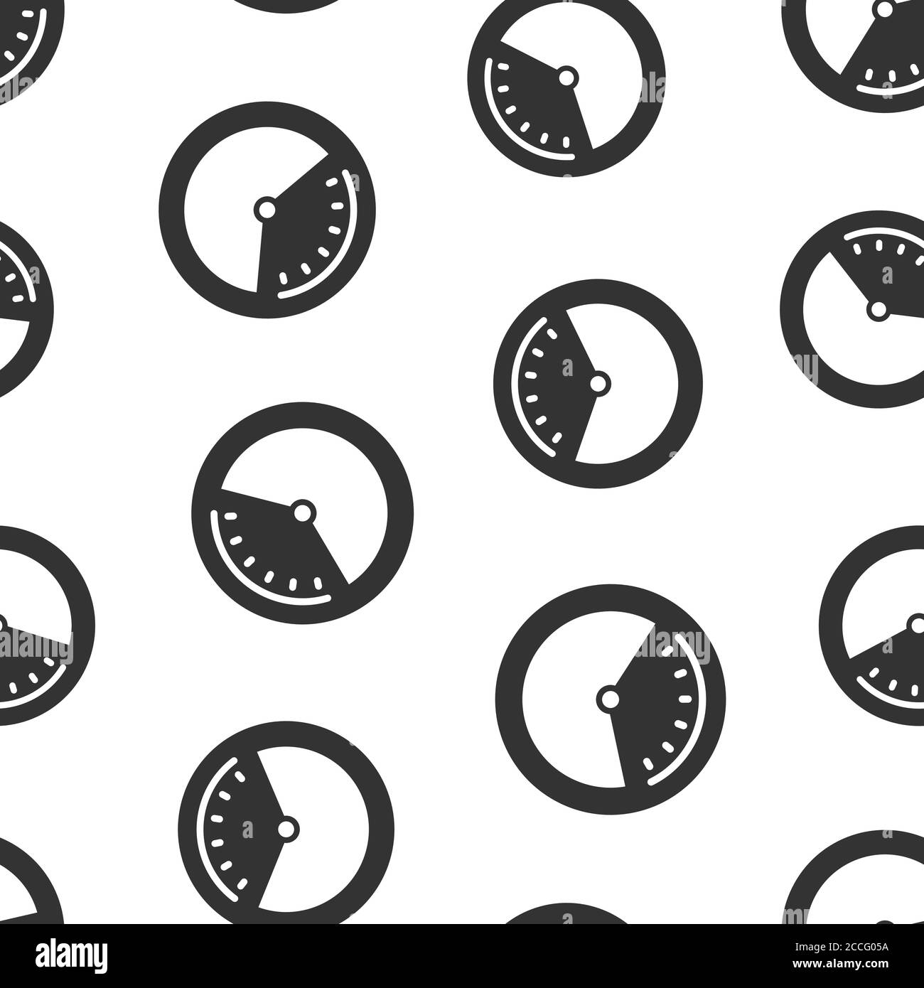 Clock icon in flat style. Watch vector illustration on white isolated ...