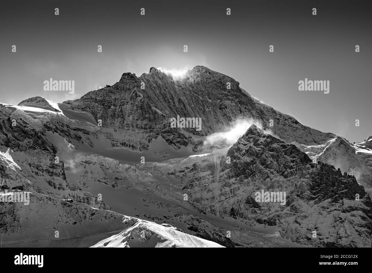 Swiss Mountain Black and White Stock Photos & Images - Alamy