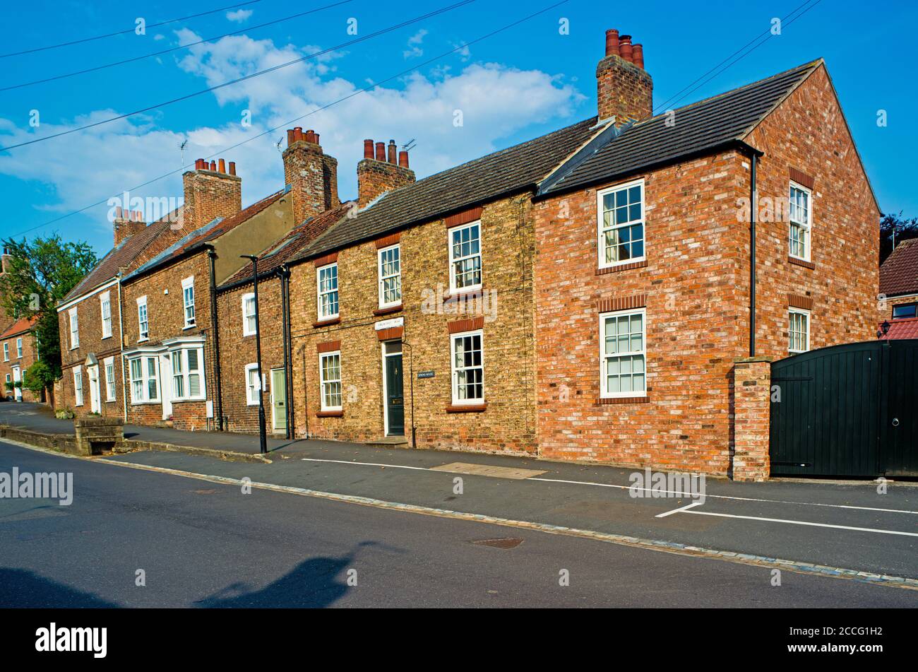 Spring street, period Cottages, Easingwold, North Yorkshire, England Stock Photo