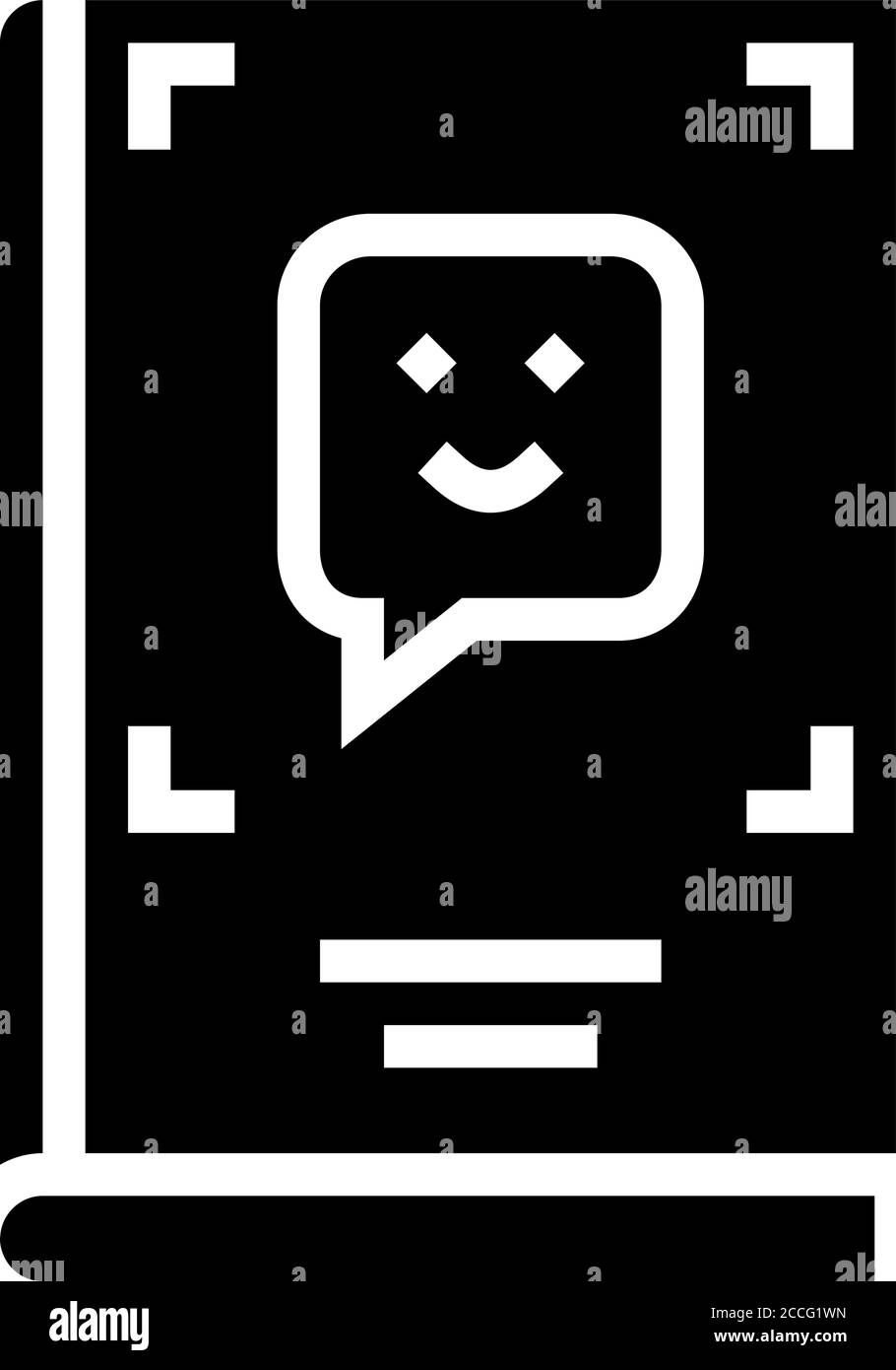 humor genre glyph icon vector illustration Stock Vector Image & Art - Alamy