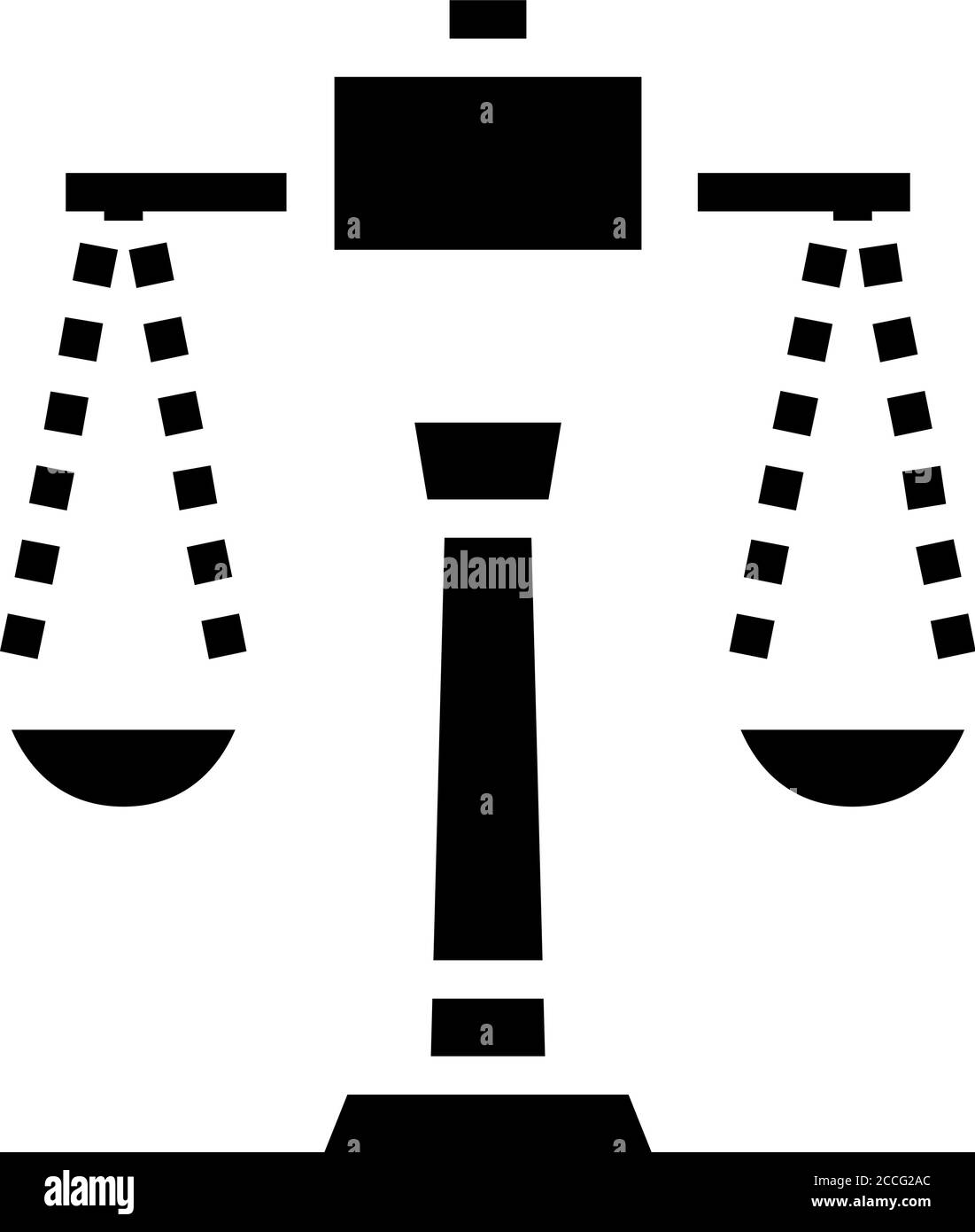 justice scales glyph icon vector illustration Stock Vector Image & Art