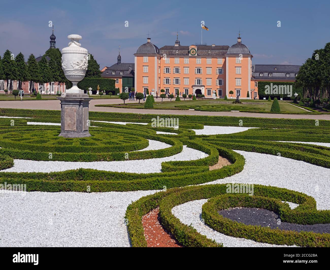 Palace garden, palace park, castle, Schwetzingen, Baden-Württemberg, Germany Stock Photo