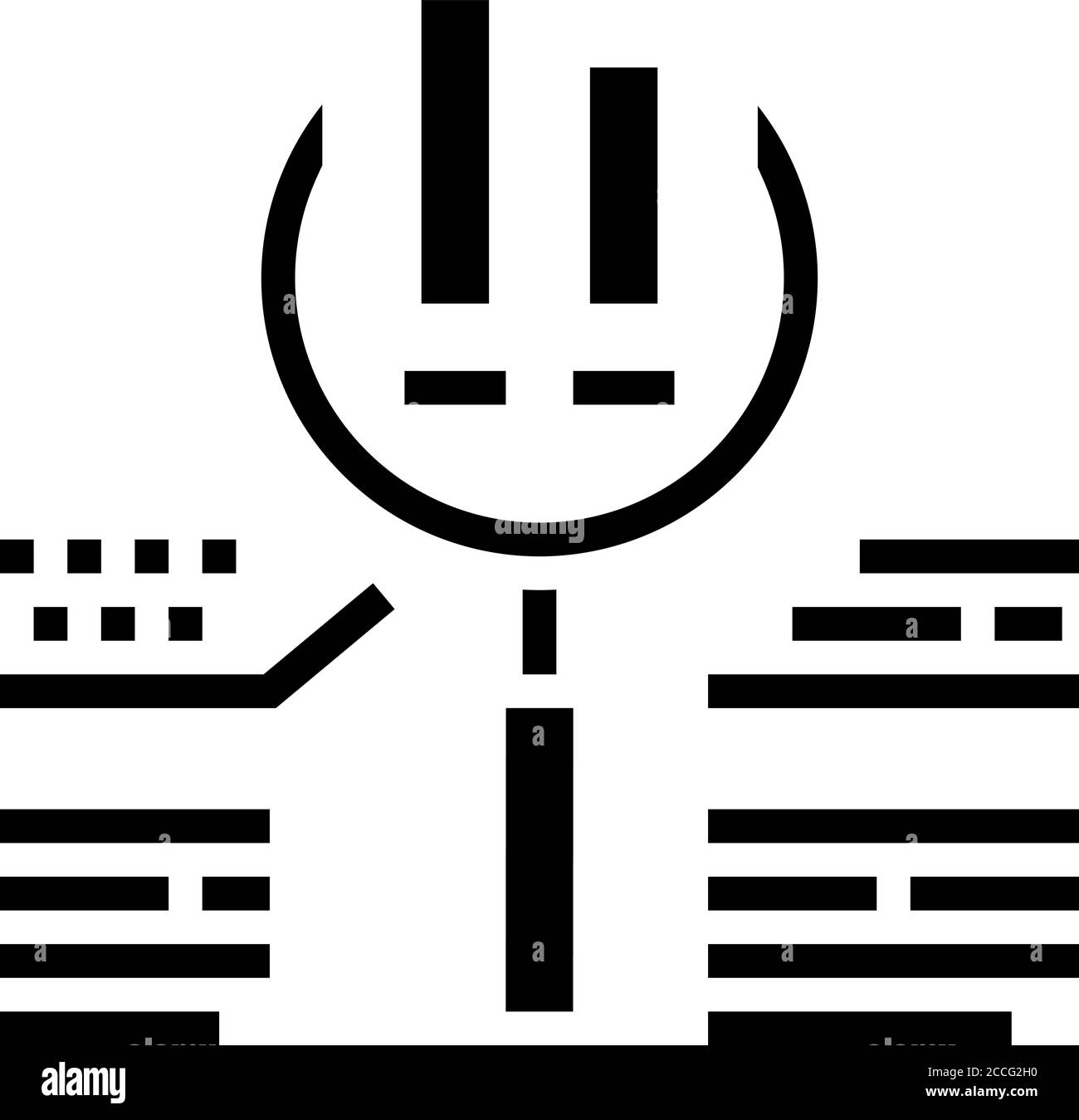 chart research glyph icon vector illustration Stock Vector Image & Art ...