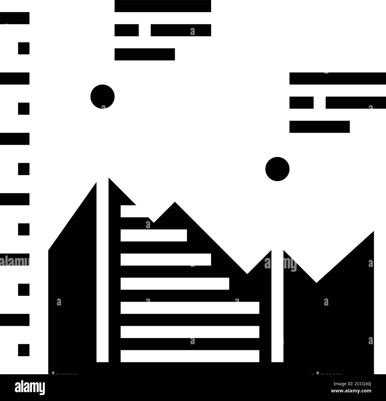 analyzing infographic glyph icon vector illustration Stock Vector Image ...