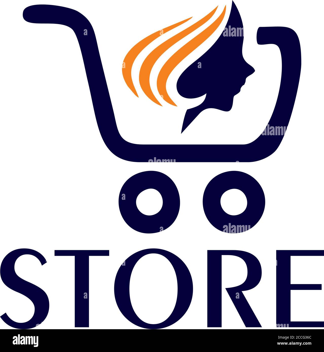 Online Beauty Product Delivery Logo Stock Photo Alamy