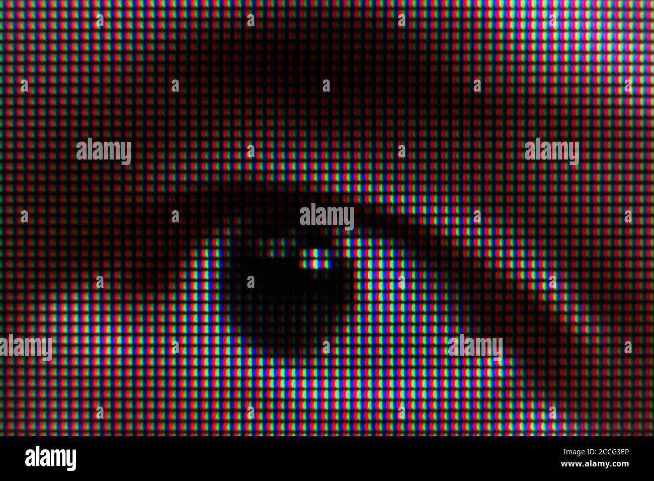 SpaceX and Telsa CEO, Elon Musk eye detail on TV screen, close-up Stock Photo