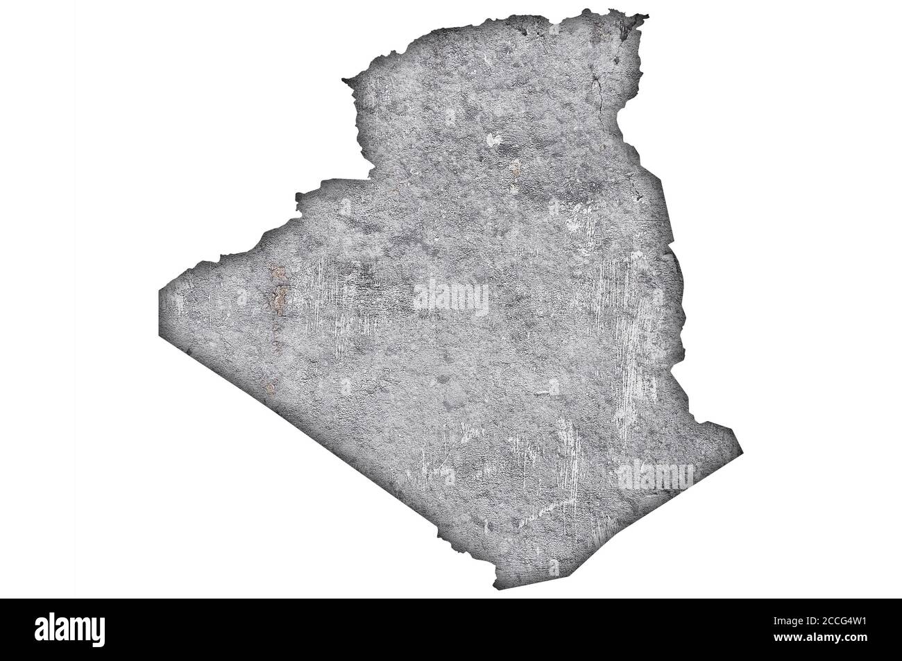 Map of Algeria on weathered concrete Stock Photo - Alamy