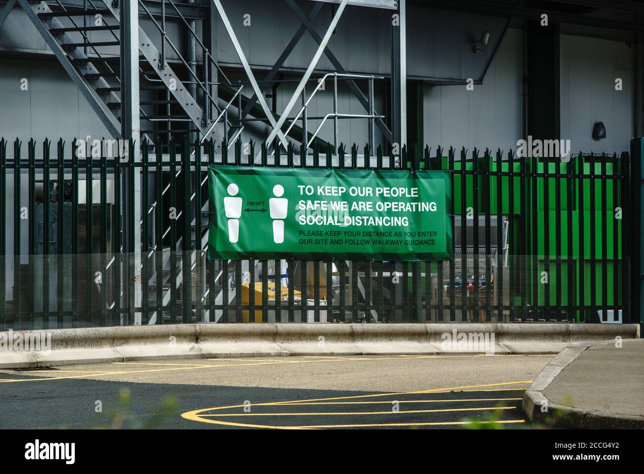 Northampton, UK. August 22nd 2020. Greencore on Moulton Park industrial