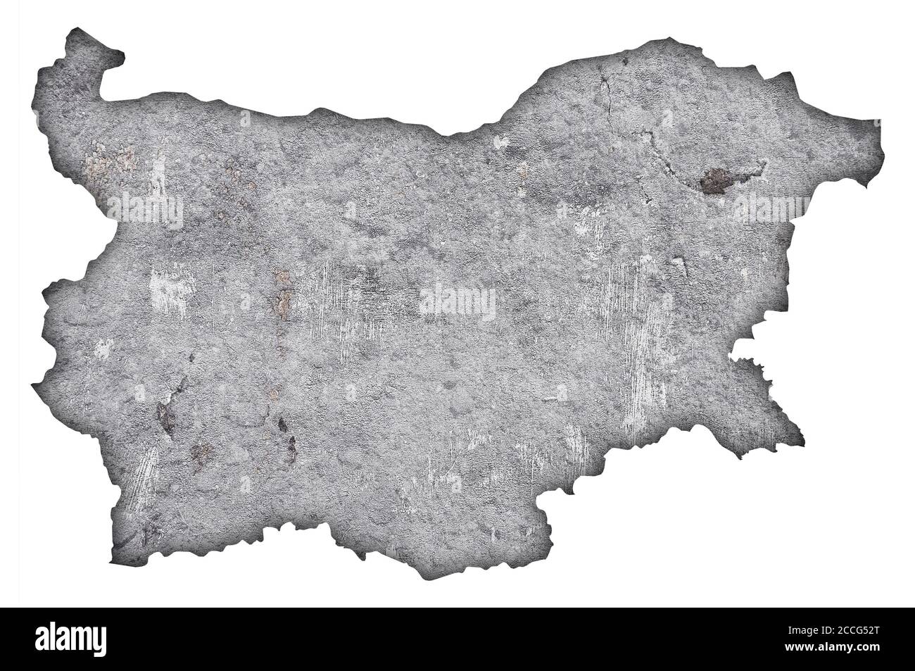 Map of Bulgaria on weathered concrete Stock Photo - Alamy
