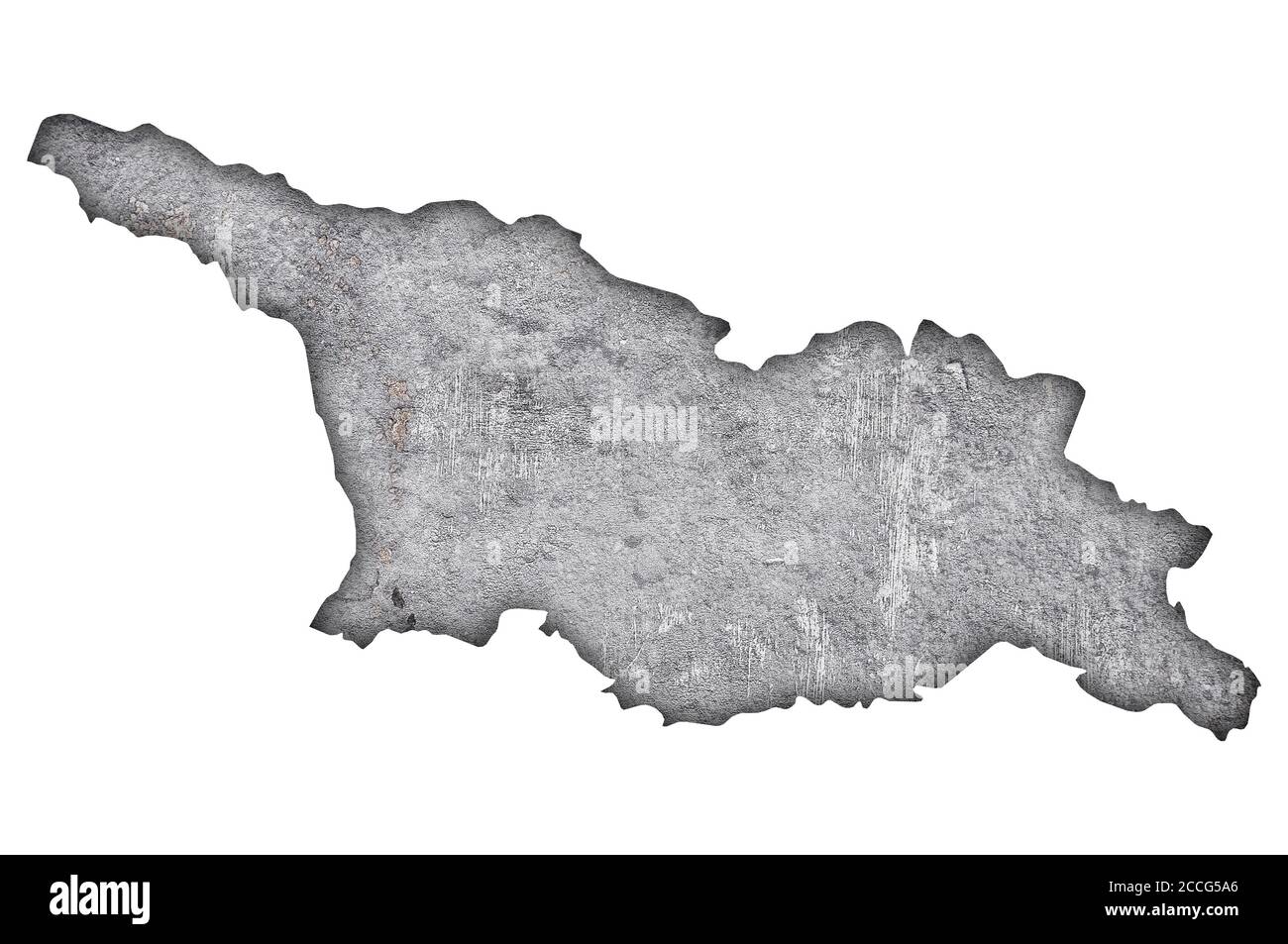 Map of Georgia on weathered concrete Stock Photo - Alamy