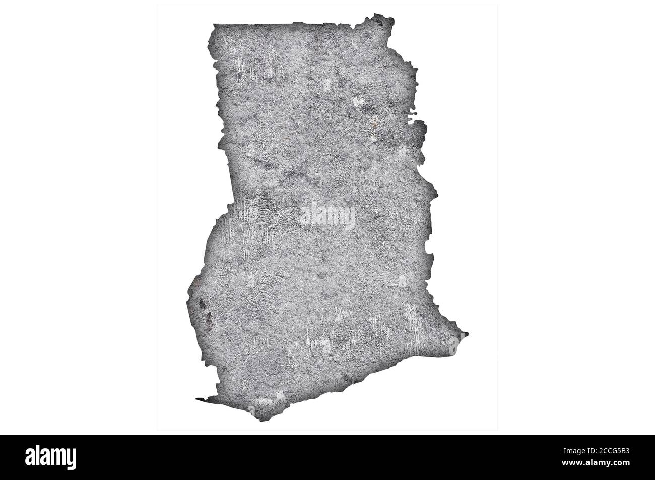 Map of Ghana on weathered concrete Stock Photo - Alamy