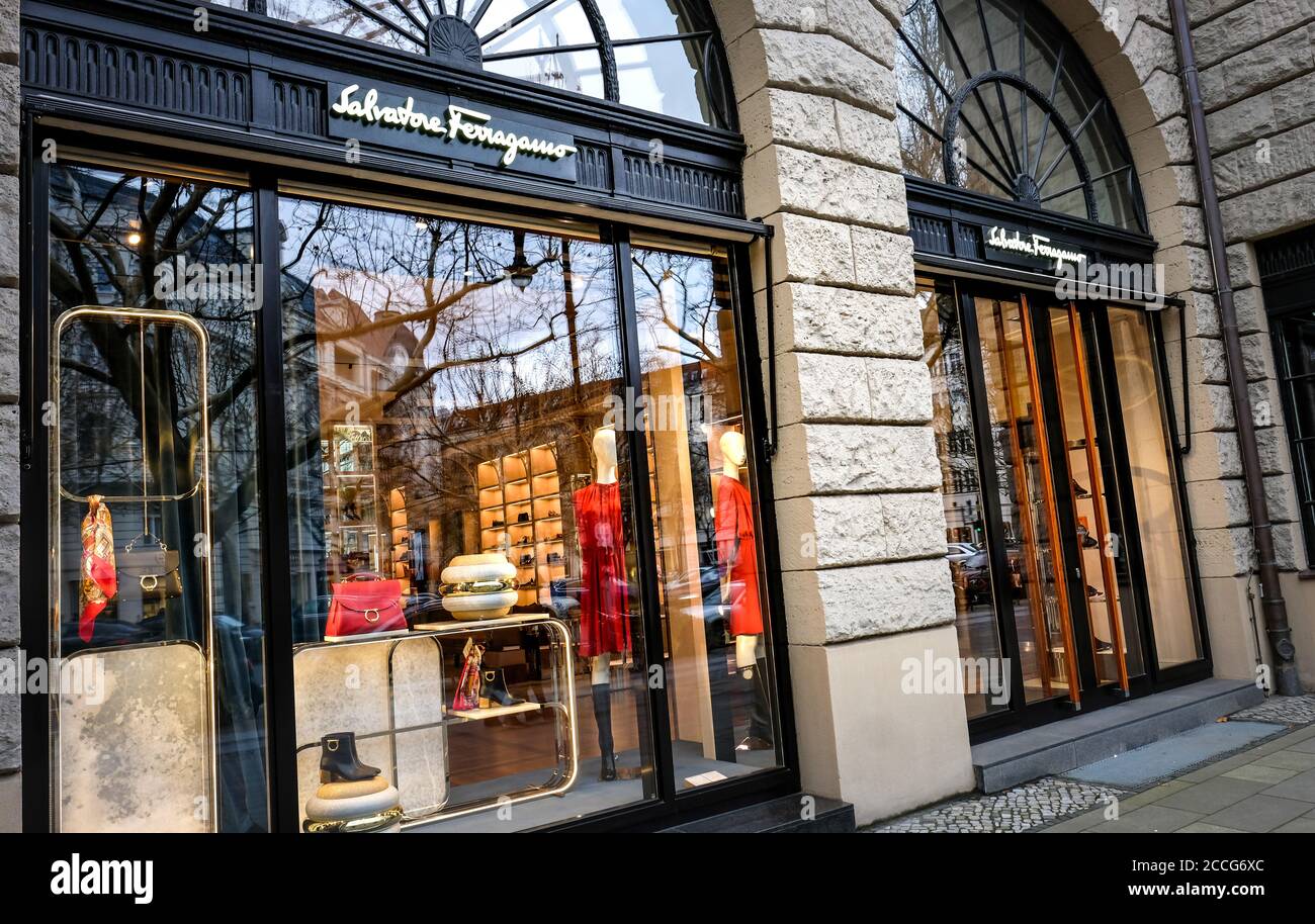 Salvatore Ferragamo store Stock Photo