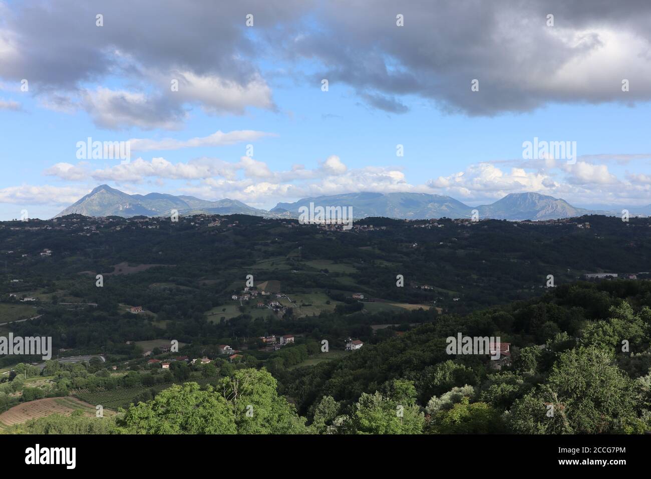 Chianche - Panorama dal borgo Stock Photo