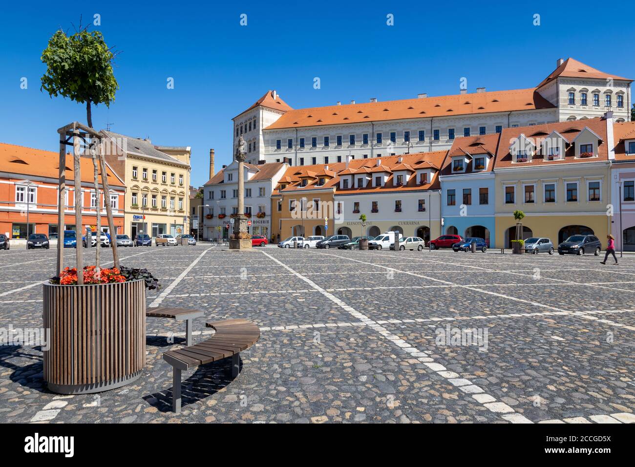 zámek, Mírové náměstí, Bílina, Ústecký kraj, Česká republika / castle,  Bilina town, Nord Bohemia, Czech republic Stock Photo - Alamy