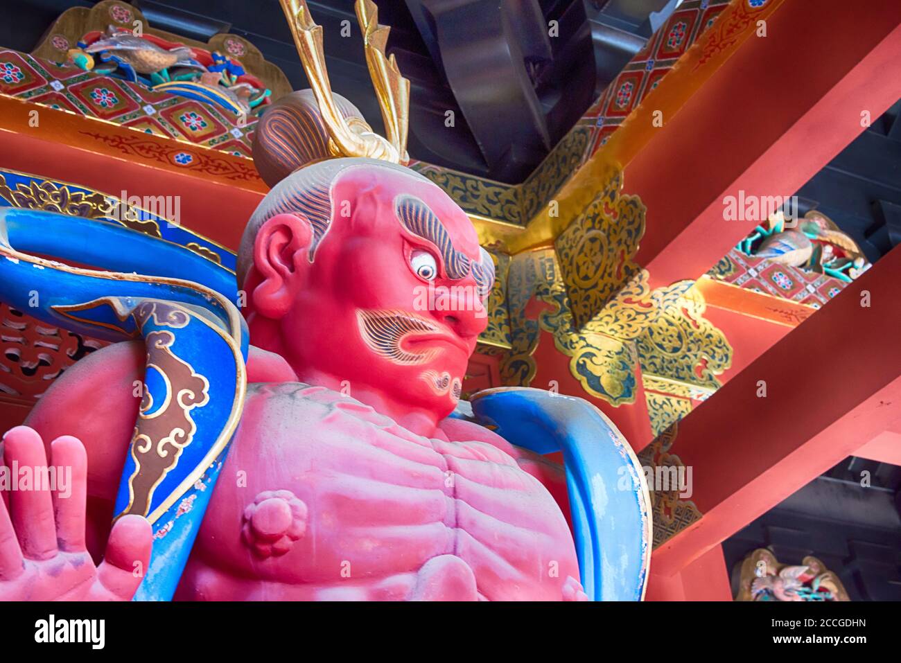 Nikko, Japan Nio Statue at Taiyuin Mausoleum in Nikko, Tochigi, Japan