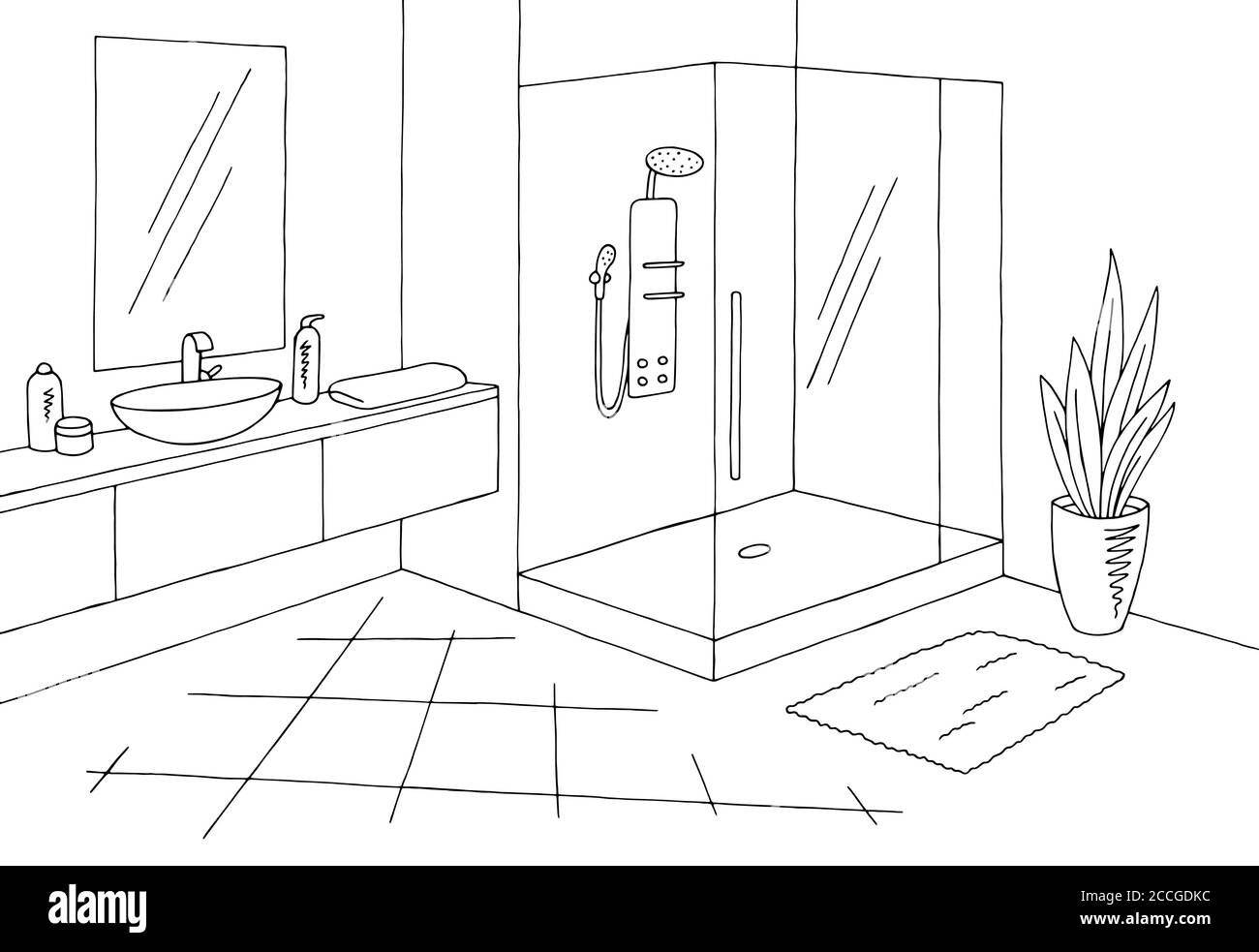 4500 Bathroom Shower Drawing Stock Photos Pictures  RoyaltyFree Images   iStock