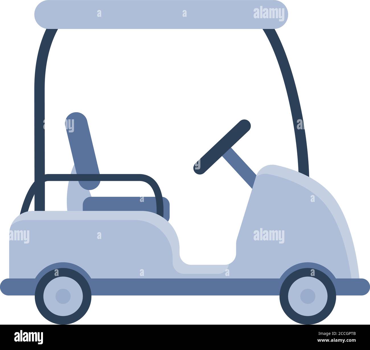 Golf cart icon. Cartoon of golf cart vector icon for web design isolated on  white background Stock Vector Image & Art - Alamy