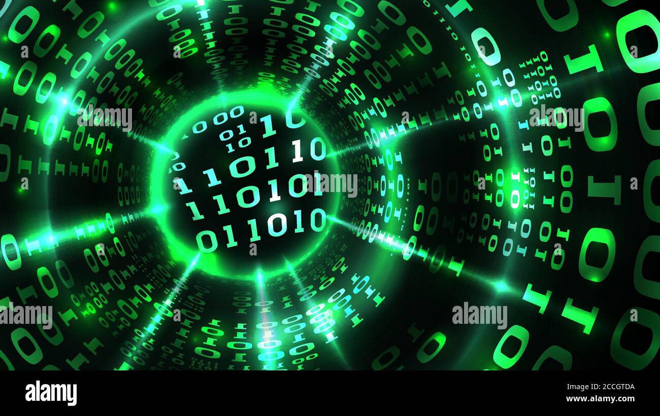 Abstract computer data background matrix binary code, data stream, abstract  firewall. Hacking computer system, database, internet server with virus, m  Stock Vector Image & Art - Alamy