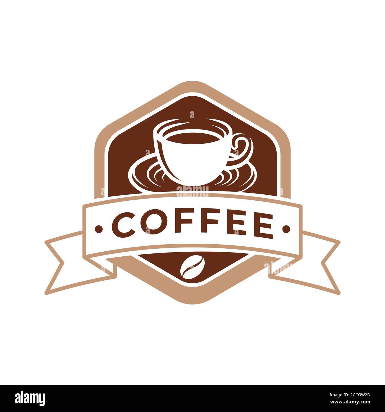 Coffee Logo design vector illustration. Retro Vintage Coffee Logo ...