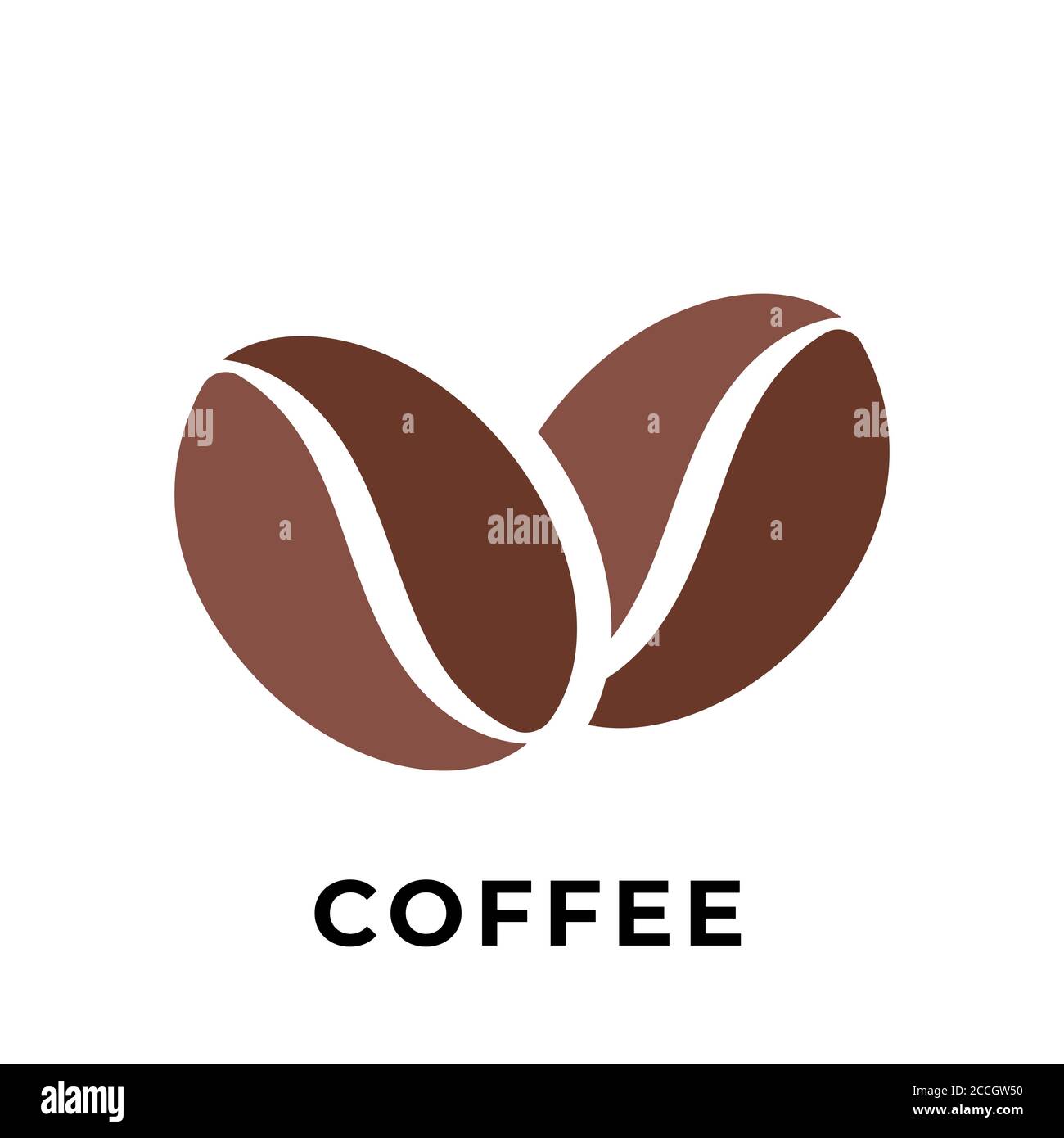 Coffee beans icon vector design illustration. Coffee icon vector ...