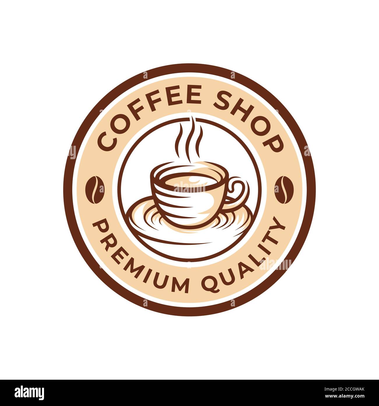 Coffee Logo design vector illustration. Retro Vintage Coffee Logo ...