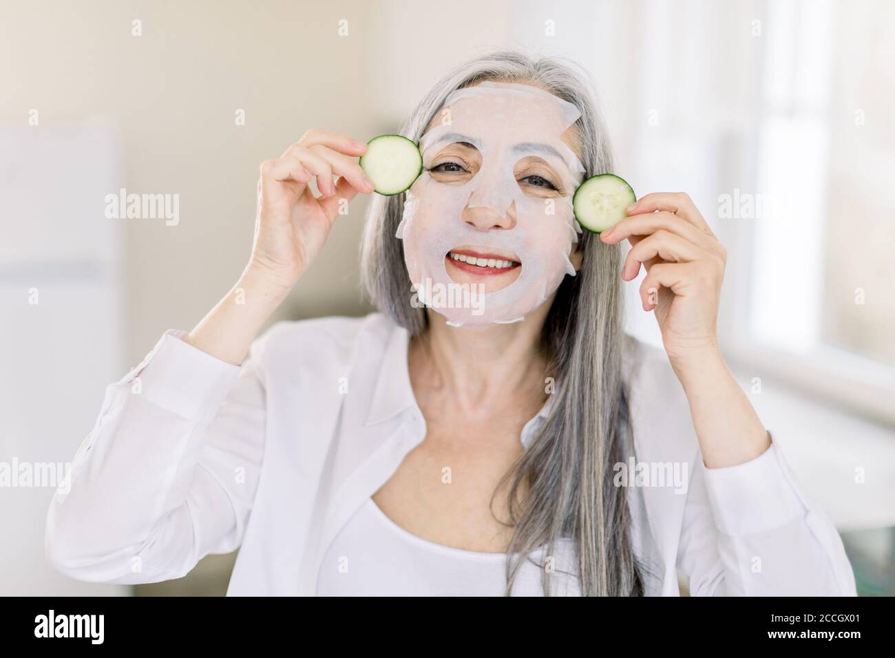 Body and face skin care, anti aging treatment. Close up horizontal shot