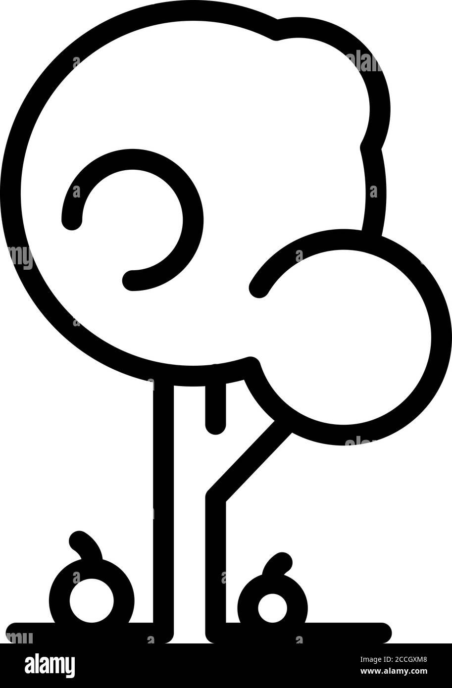 Farm tree icon, outline style Stock Vector Image & Art - Alamy