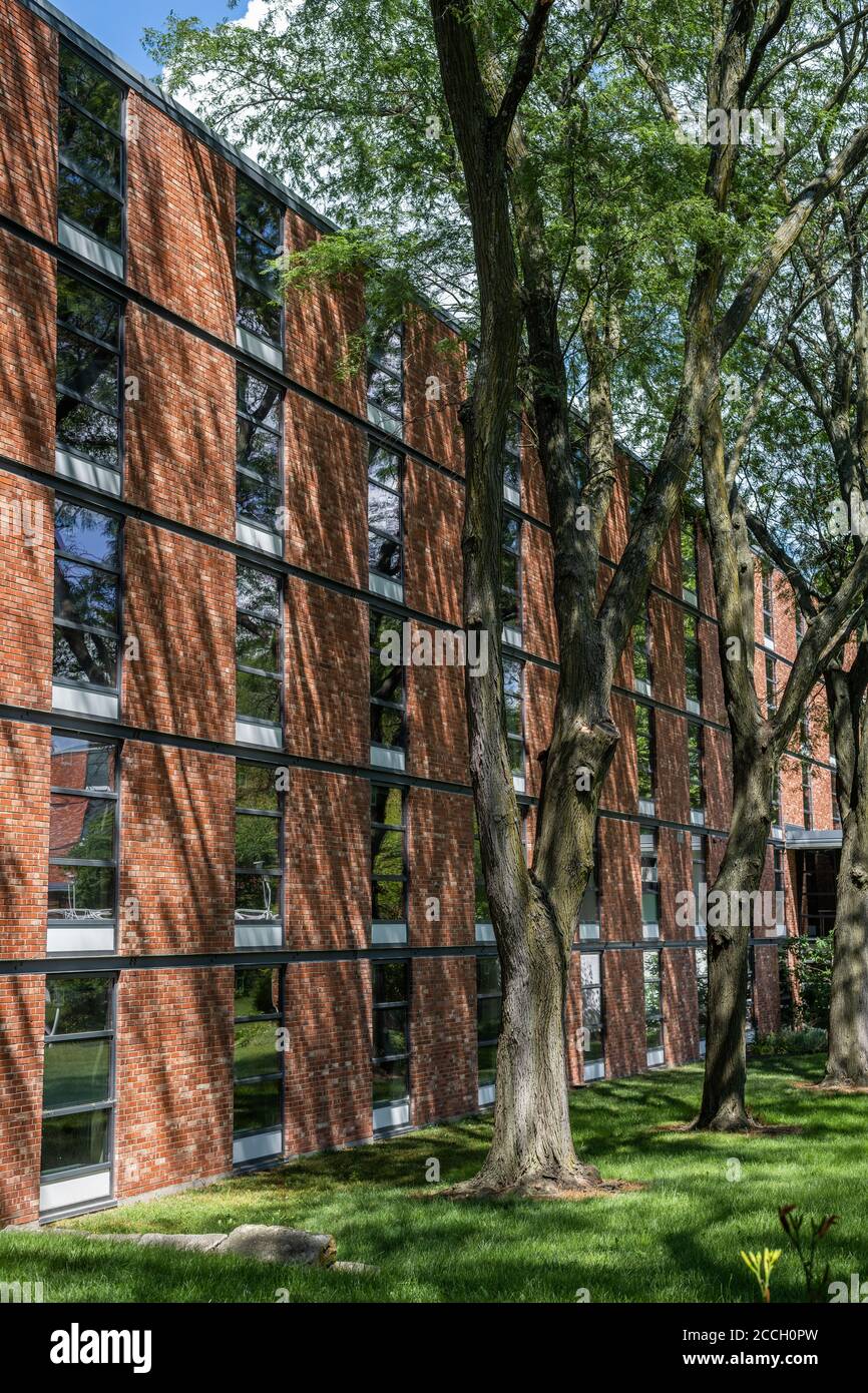 Residence halls at Drake University designed by Eero Saarinen Stock Photo