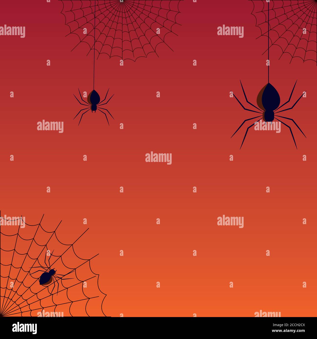 Halloween spiders and spiderwebs design, Holiday and scary theme Vector ...