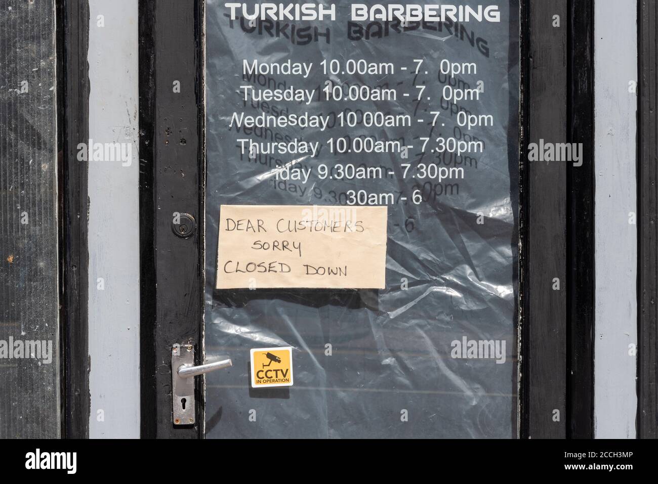 Turkish Barber, closed for COVID19 and shut down. Ceased trading